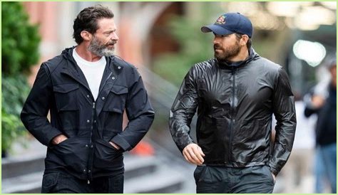 Hugh Jackman and Ryan Reynolds spotted out walking together in NYC